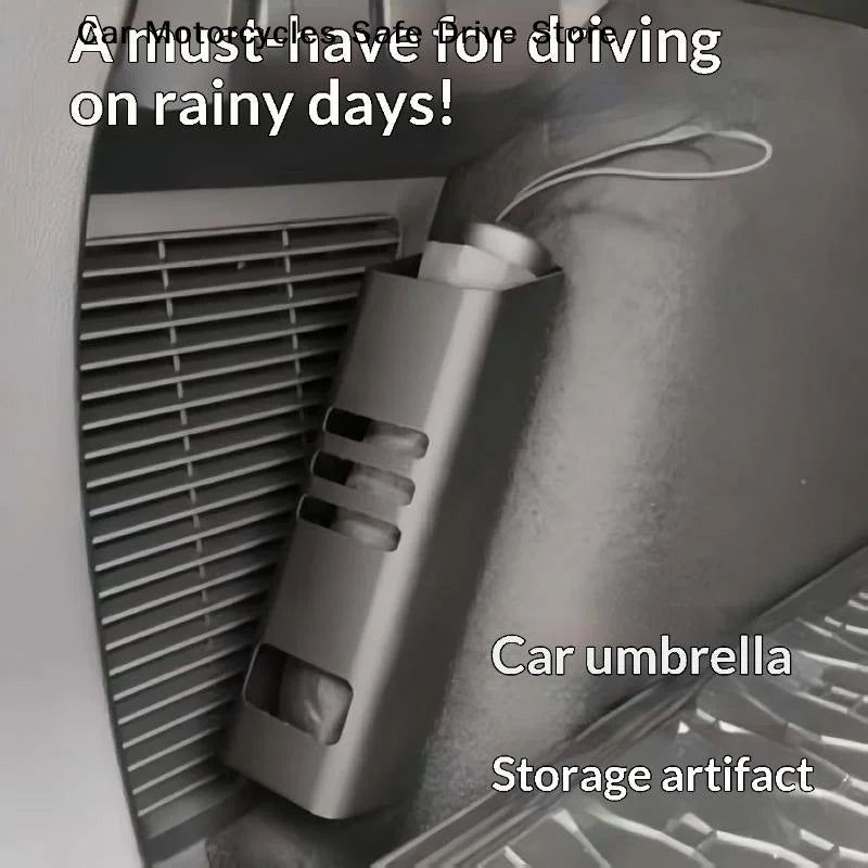 CMUniversal Car Umbrella Holder Storage Box Trunk Waterproof Rain