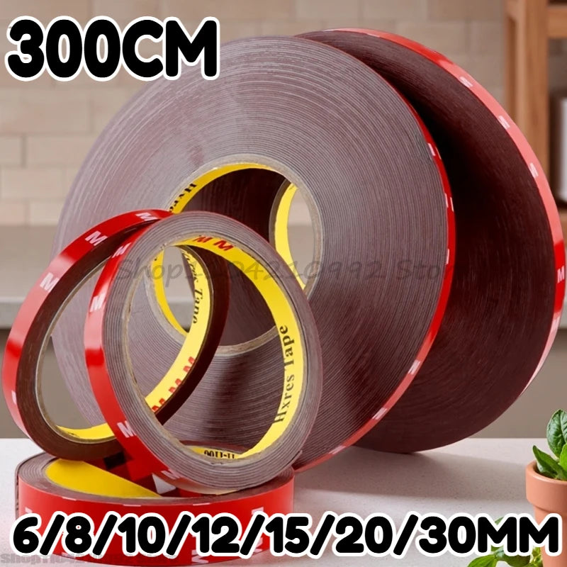 Double Sided Tape Extra Strong Adhesive Car Special Tear Off Without Leaving Traces High Viscosity Mounting Fixing Sticky Zpaxo