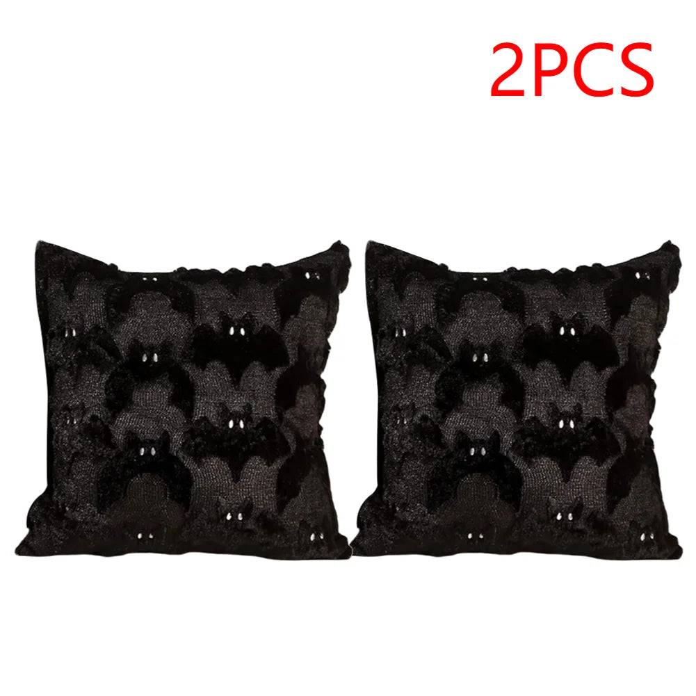 Halloween Ghost Pumpkin Pillowcase Washable Soft Pillow Case Plush Zpaxo D 2PCS