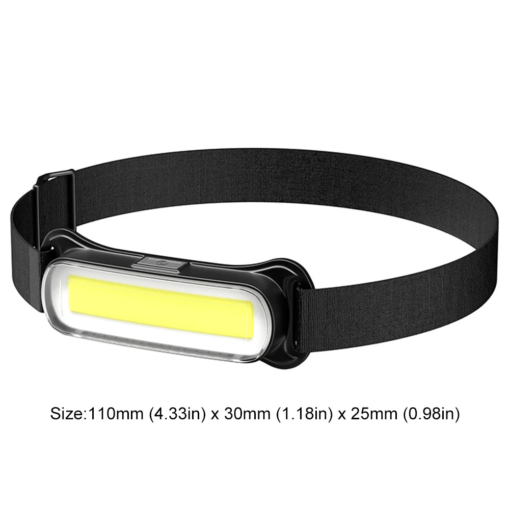 USB Rechargeable LED Headlamp 3 Modes Flashlight Waterproof Head Lamp