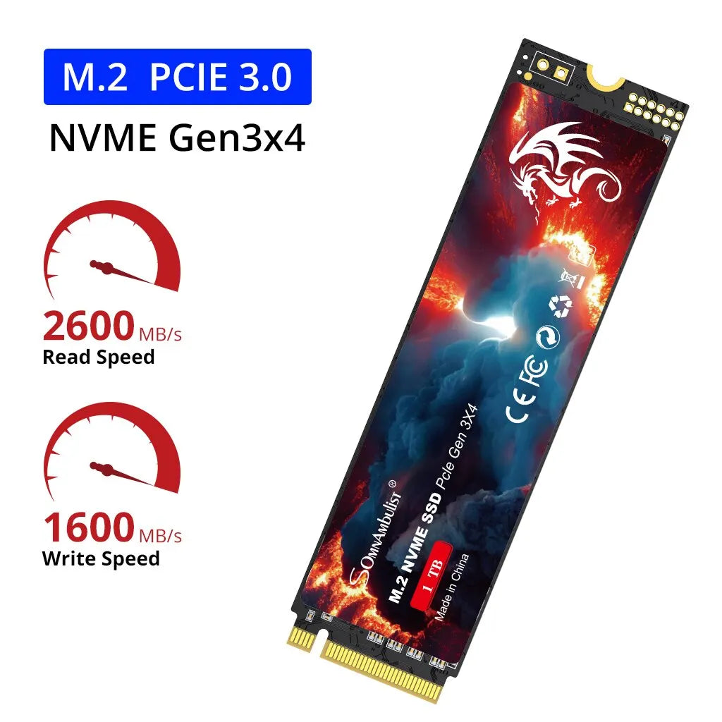 Somnambulist SSD M2 NVME 128GB 256GB 512GB 1TB M 2 2280 PCIe 3 0 Zpaxo 128 GB