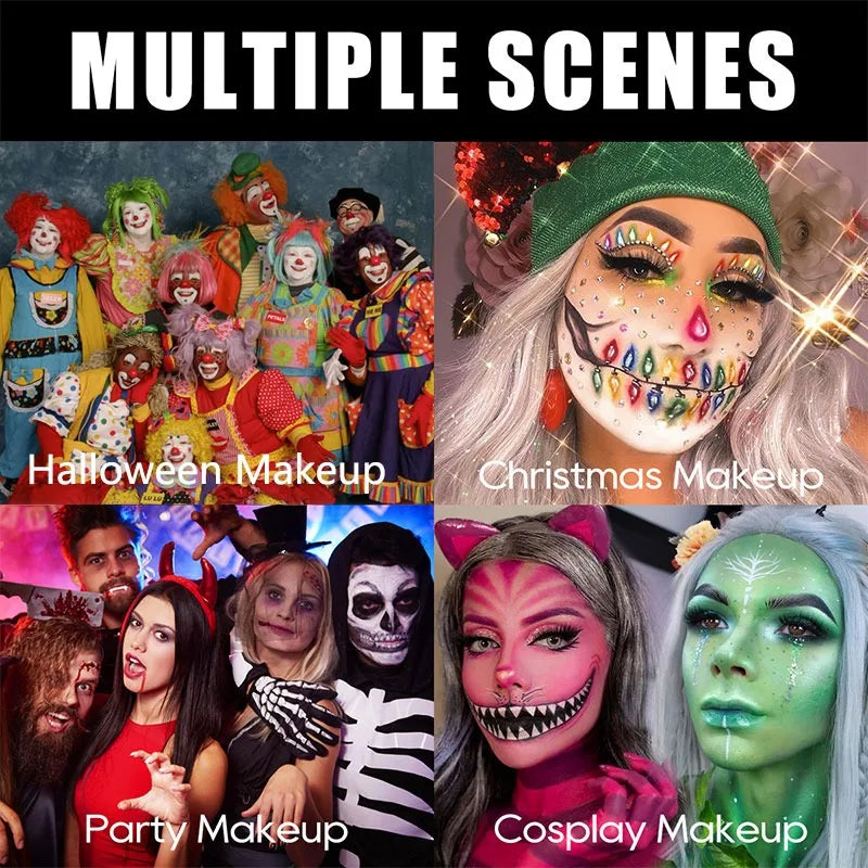 1PC Colorful Facial and Body Paint Sticks - Waterproof, Gentle Texture, Purple/green/blue, Long-lasting, Suitable for Easter Zpaxo