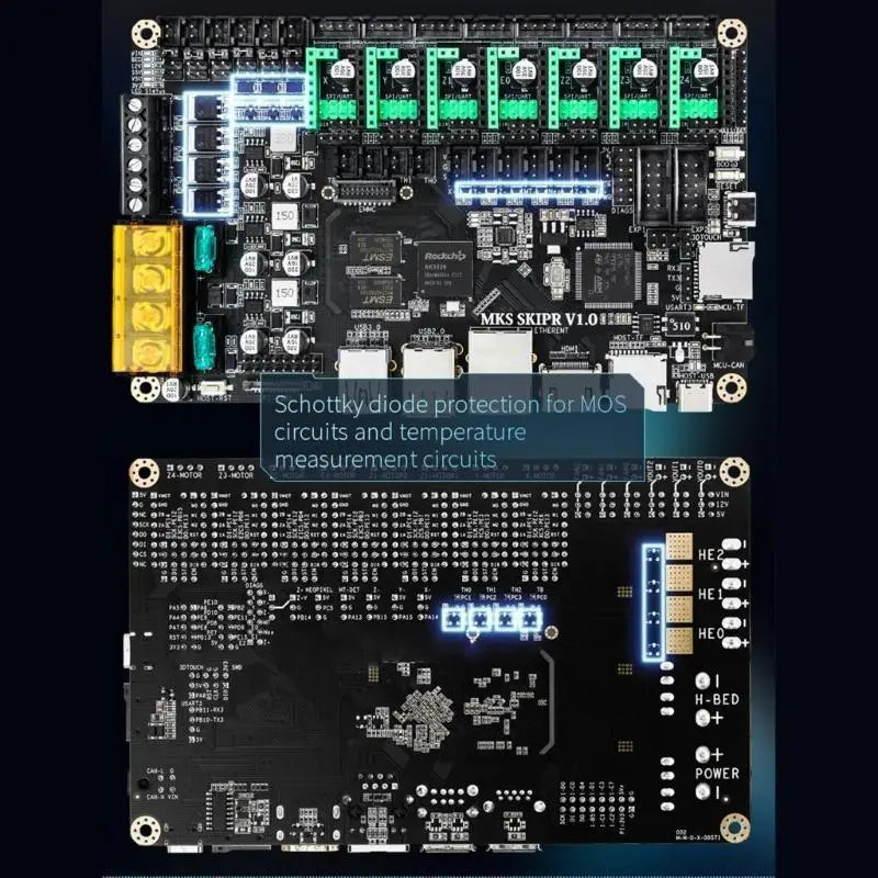 652F MKS SKIPR Motherboard- Quad-core 64bits SOC STM32F407VET6 Zpaxo