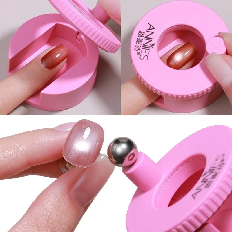 Rotating Cat Eye Magnet Nail Art Automatic Glass Bead Spinner
