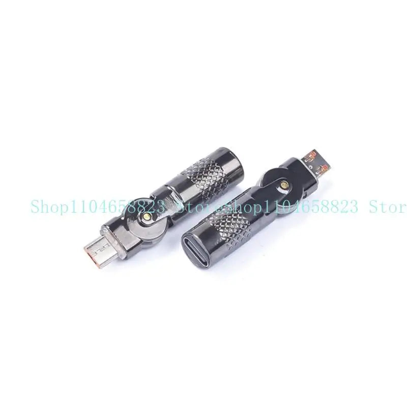 Type C To USB Converter Aluminum 90 Degree Angled For Gaming Entertainment 3A Charging 480Mbps Data Transfer Zpaxo