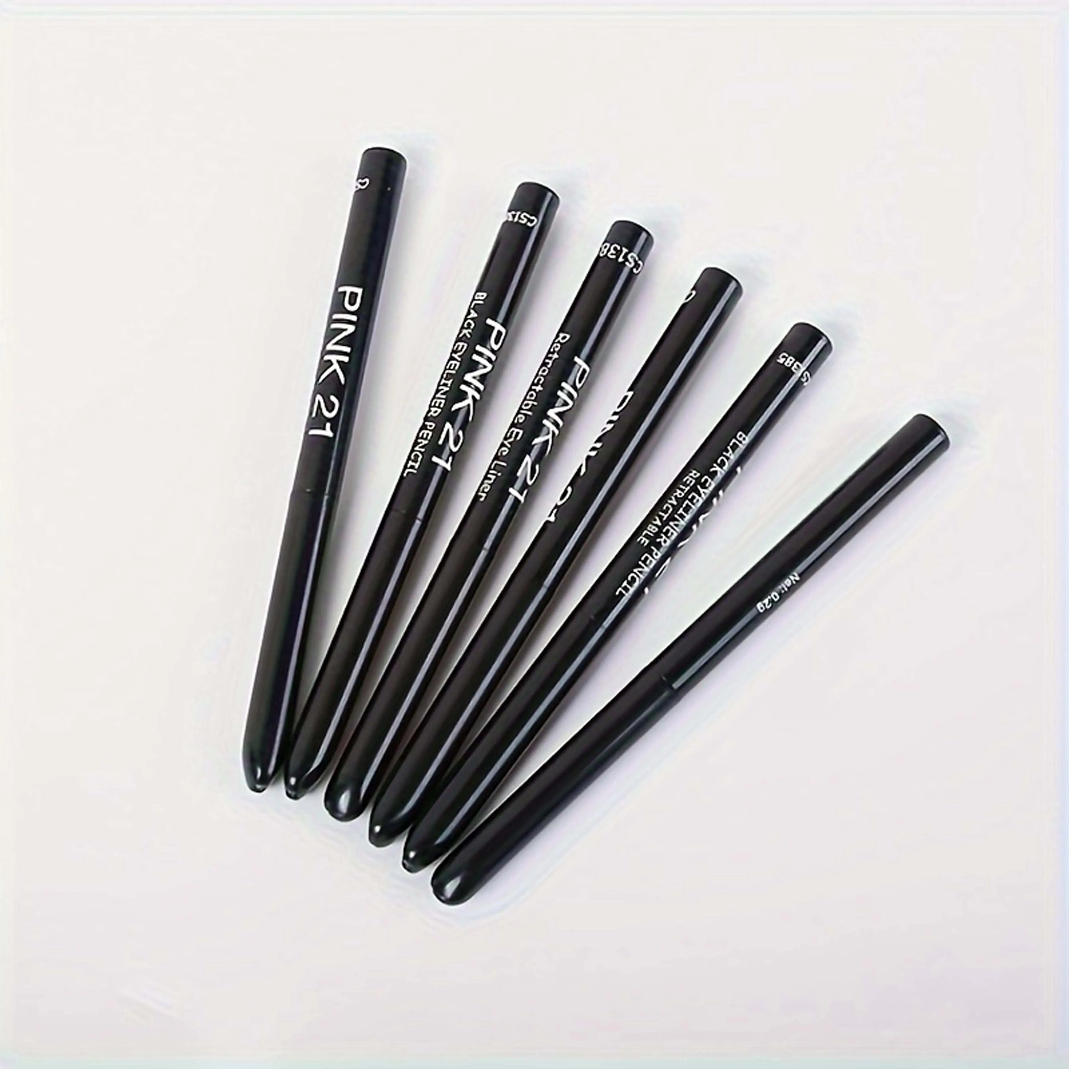 3pcs Waterproof And Sweat Proof Black Eyeliner Gel Pen, Smooth And Non Caking, Perfect Gift For Eye Cosmetics Zpaxo