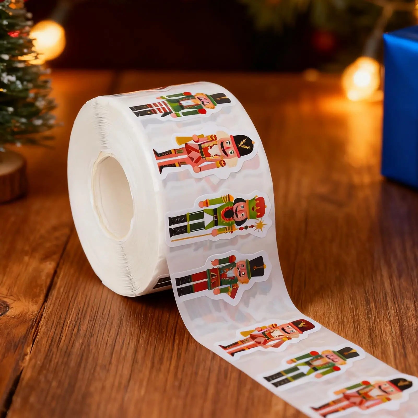 Christmas Stickers Bulk Nutcracker Paper Decals Scrapbook Journal