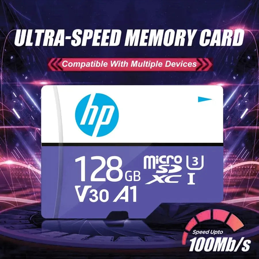 HP Micro SD Card Memory Card Class 10 32GB 64GB 128GB 256GB U3 4K High Speed Cartao De Memoria Flash Memory TF Mecard C10 Zpaxo