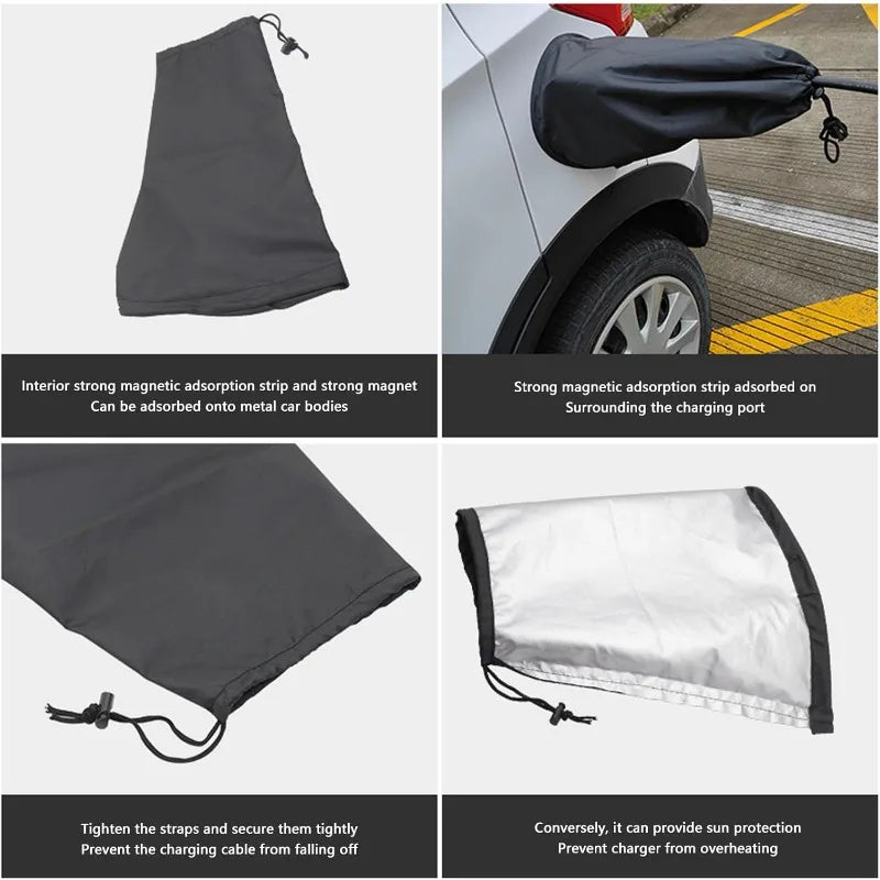EV Charger Port Rain Cover – Waterproof Oxford Cloth Protector