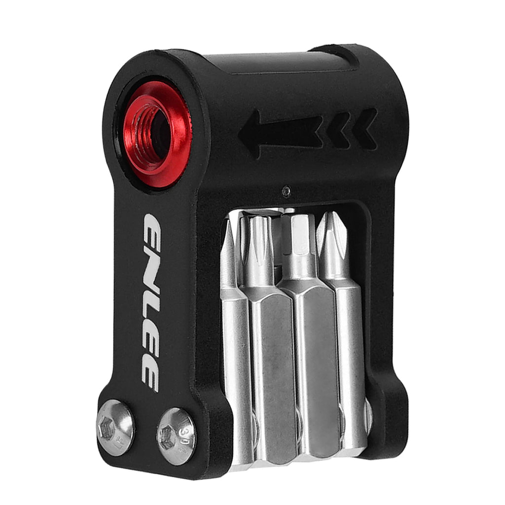 9-In-1 Bicycle Repair Tool CO2 Injector Multifunctional Tools Wrench