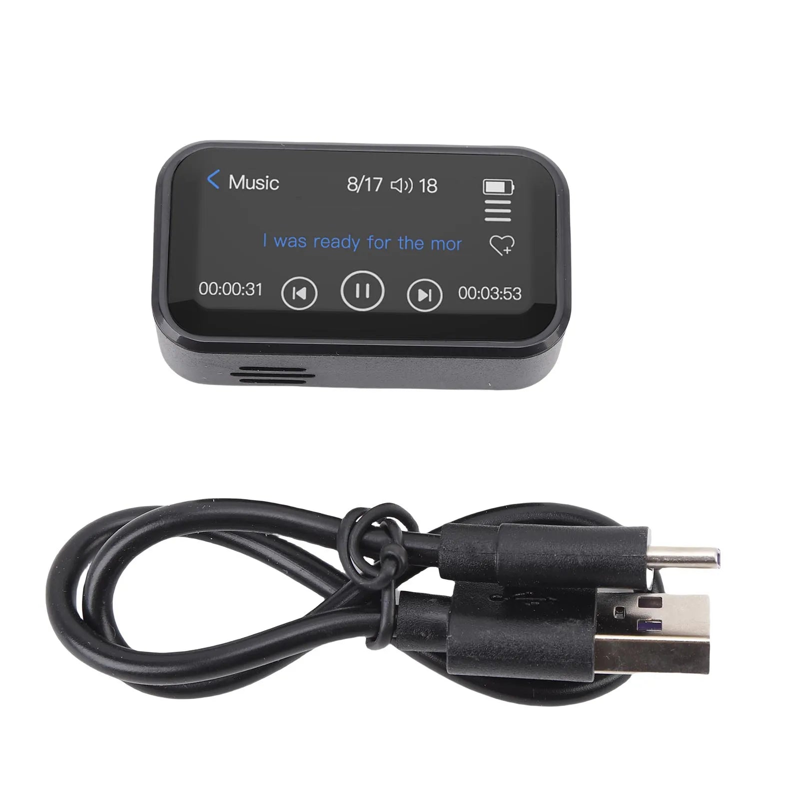BT MP3 Player Portable Back Clip Full Touchscreen 32GB Hifi Lossless