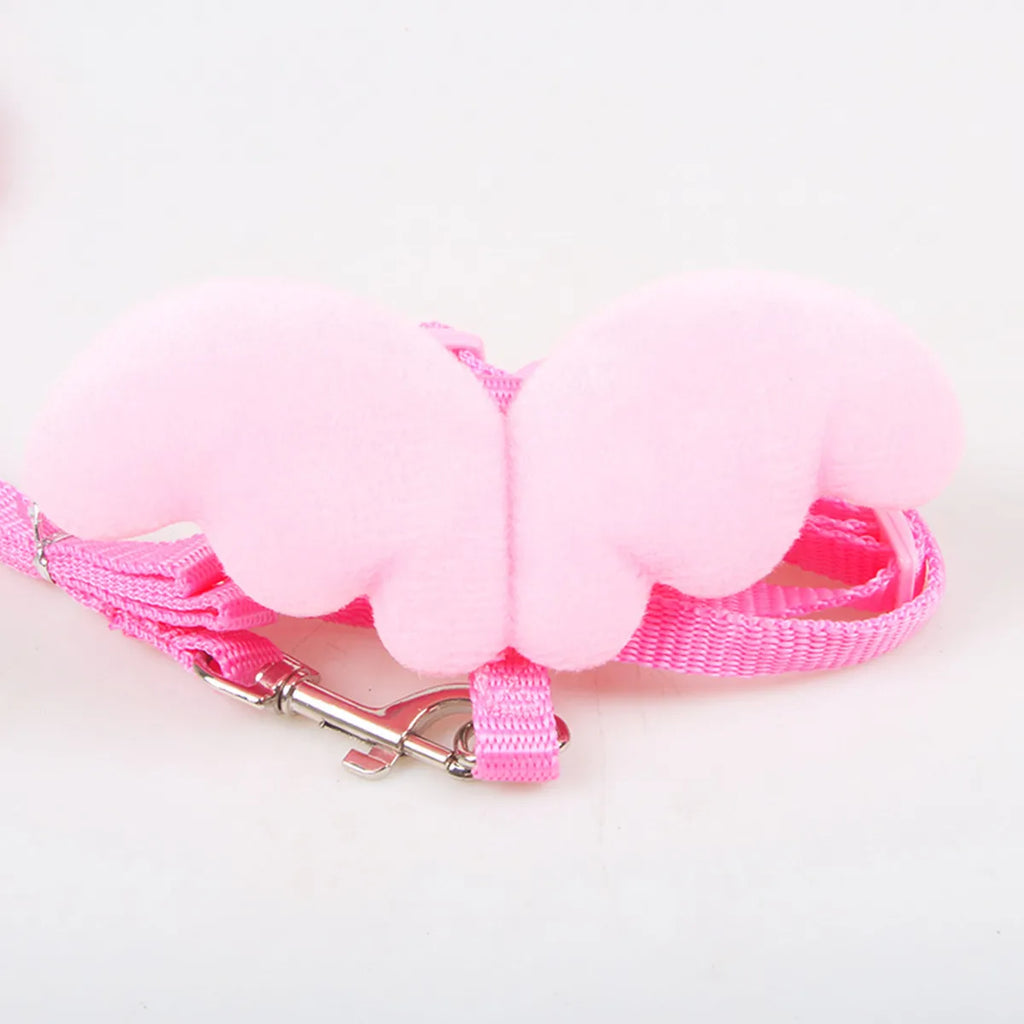 Premium Adjustable Pet Harness Dogs Cats Angel Wing Quick Release