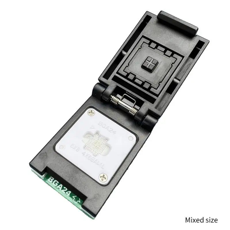 652F BGA24 to DIP8 6X8mm 5X5mm and 4X6mm Arrays Adapter Socket with Probes Holder Long Service Zpaxo
