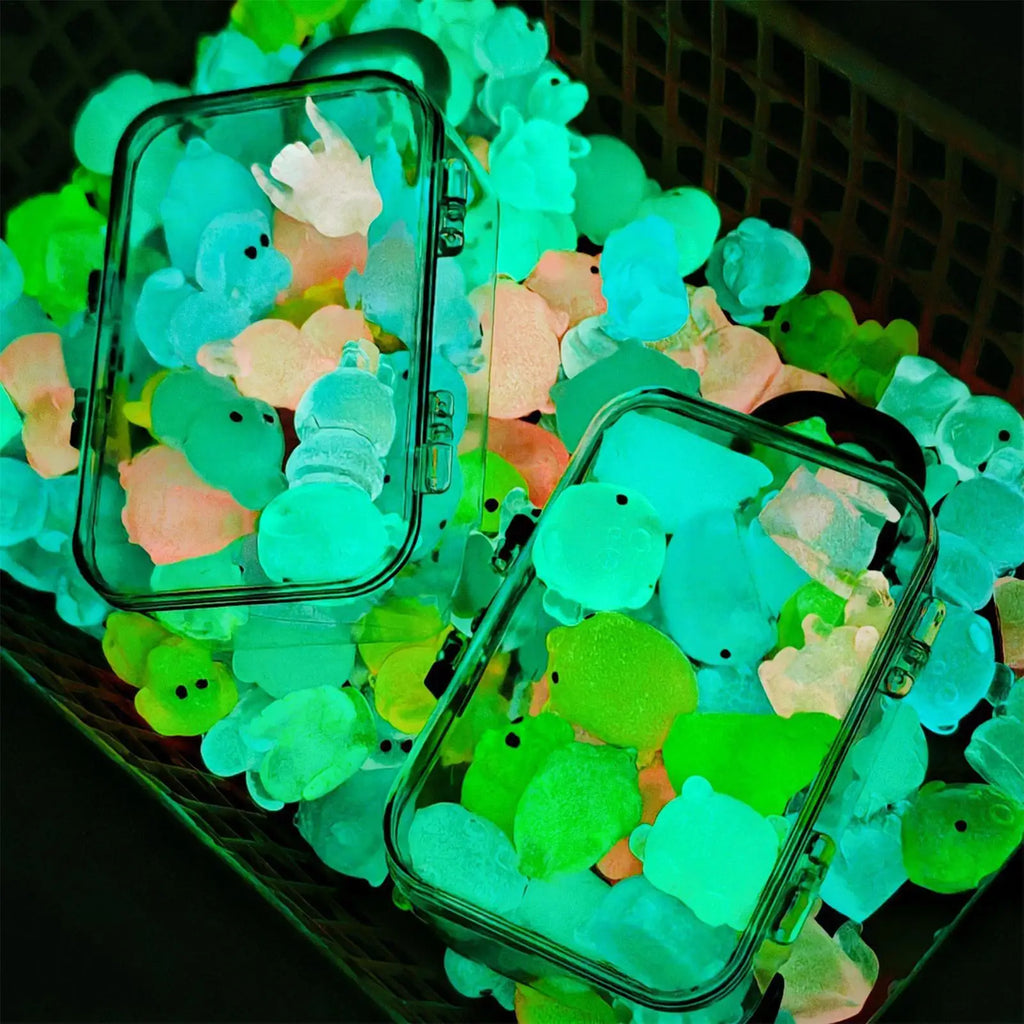 Mini Luminous Resin Animals Glowing Tiny Figurines Miniature Fairy