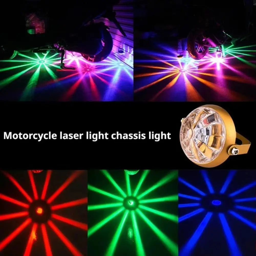 DC 12-24V LED Flashing Chassis Tail Light High-Power Weatherproof Truck Laser Spotlight Enhance Visibility Multi-Color Zpaxo
