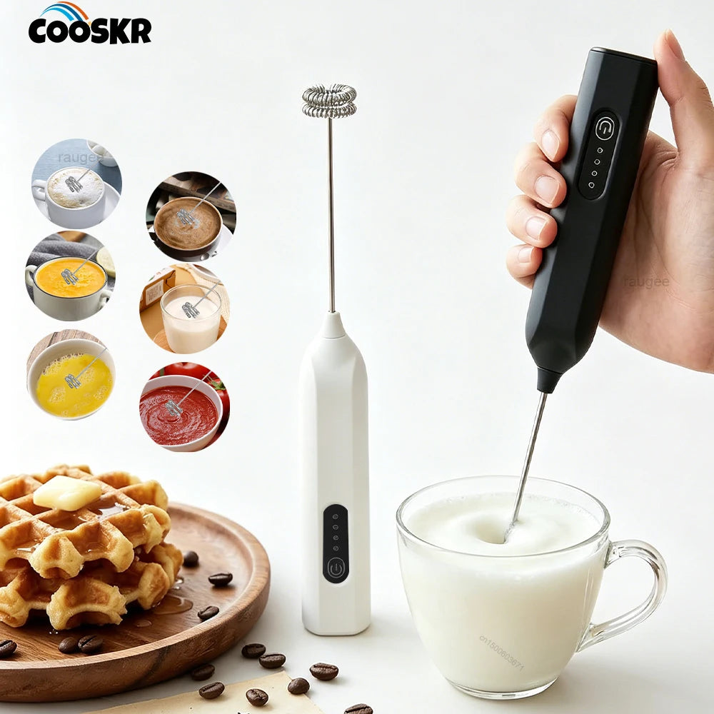 Mini Milk Frother Portable Handheld Electric Foamer Whisk Drink Mixer