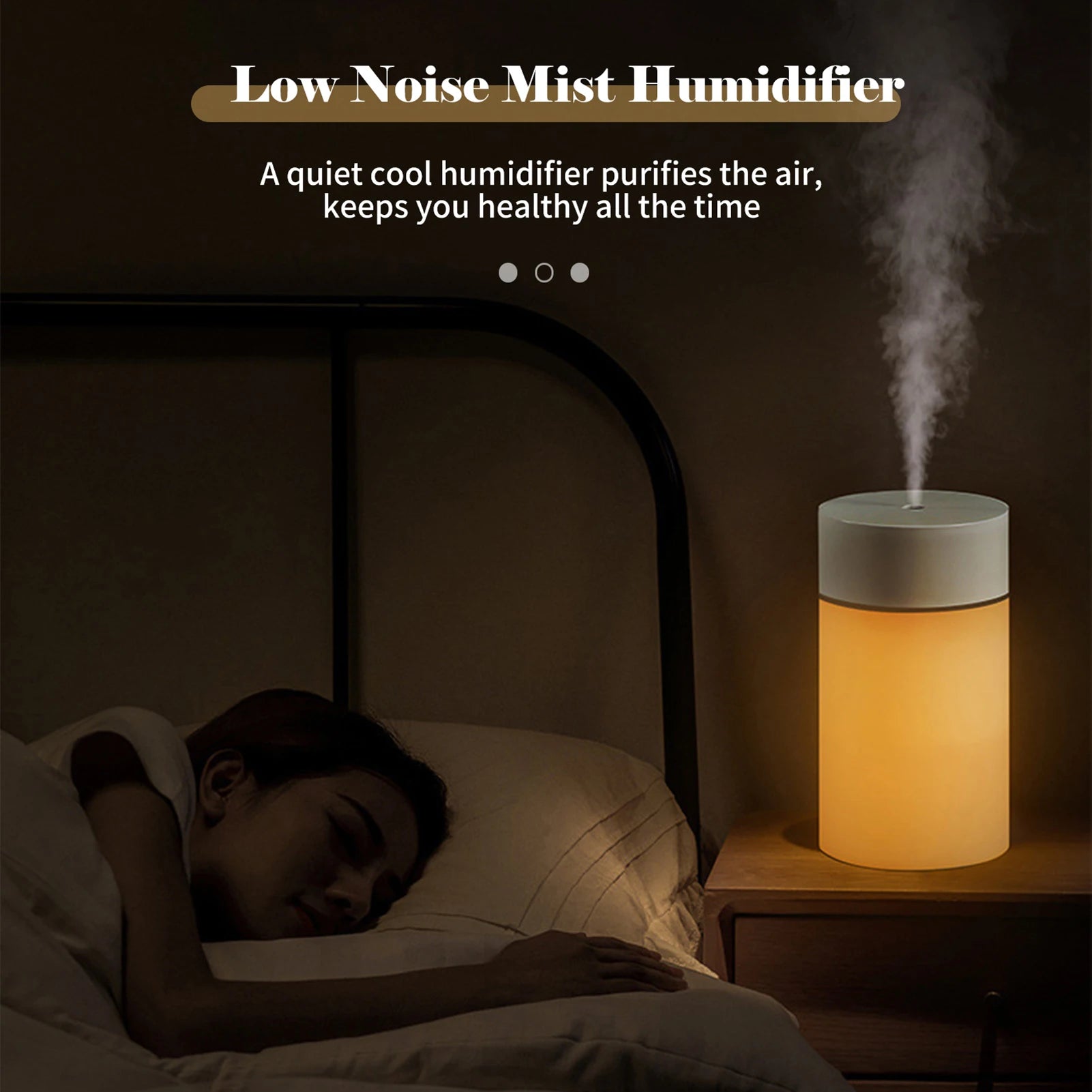Portable Humidifier USB 4-6 Hours Spray Time Small Humidifier for Bedroom Home Desk Small Mist Humidifier Zpaxo