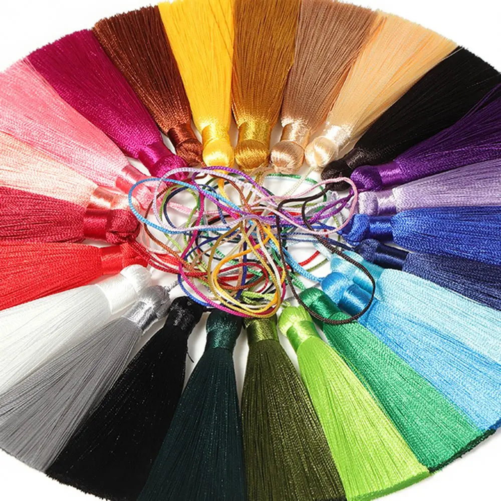 Handmade Wedding Decoration DIY Embellish Crafts Tassel Trim Accessories Tassel Hanging Rope Tassel Fringe Silk Tassel Pendant Zpaxo