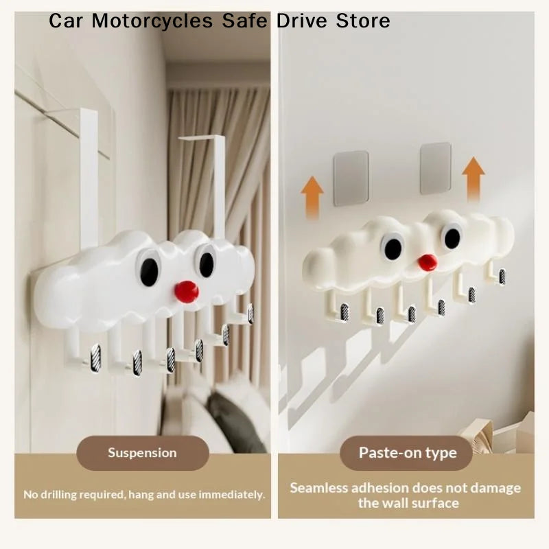 MCute Cloud-shaped Over-the-door Clothes Hanger Multipurpose