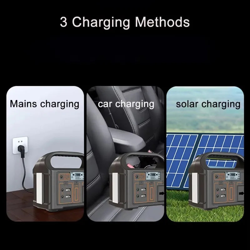 100W Portable Power Station 220V/110V PowerBank 76.8Wh Solar Power Generator LiFePO4 Outdoor Camping Travel Emergency Energy Zpaxo
