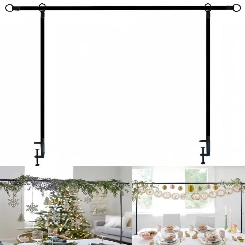 Adjustable Iron Balloon Decorative Arch Pole Bracket Desktop Suitable