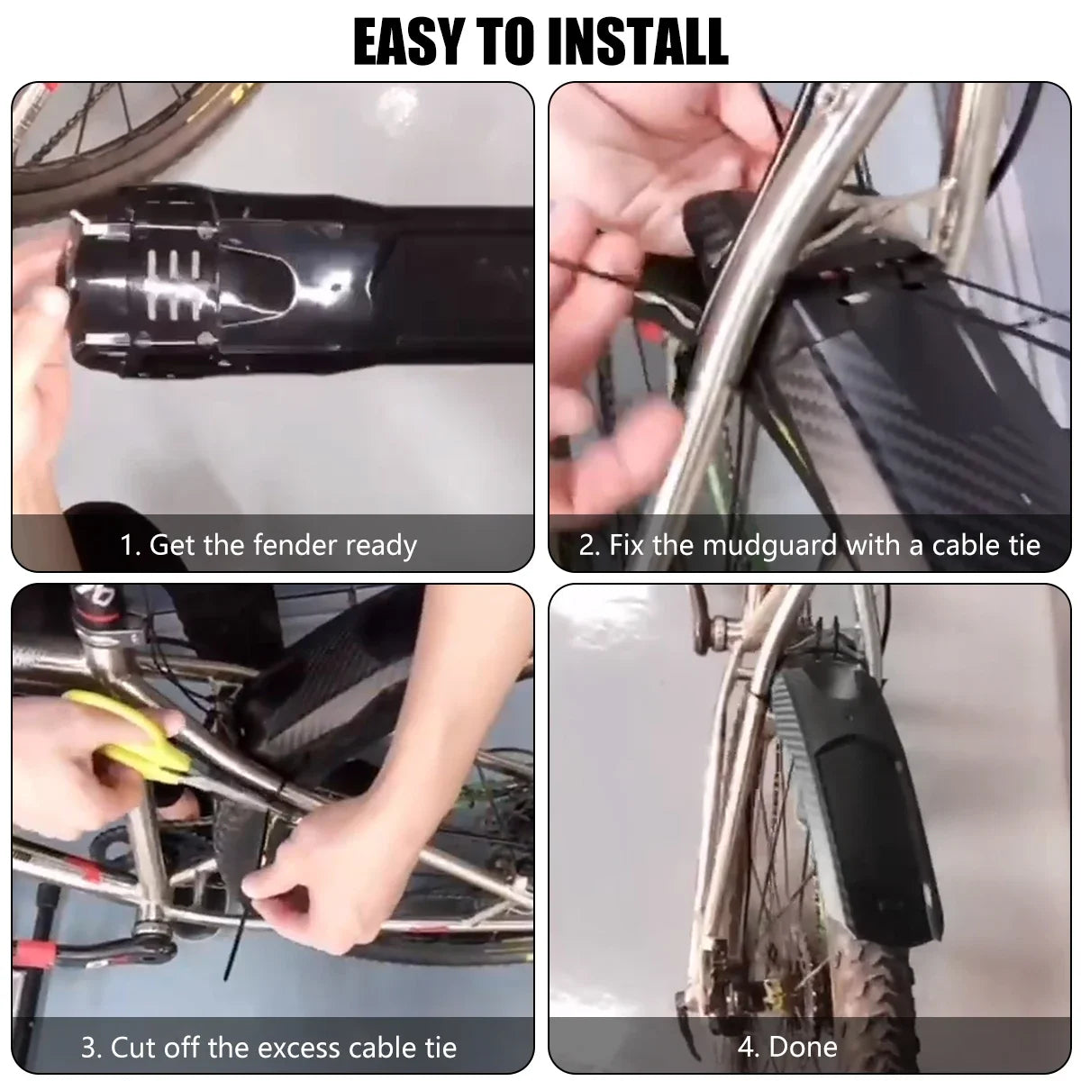 Bicycle Fenders Mountain Road Bike Mudguard Front Rear Tire Wheel Fender MTB Bicycle Mud Guard Fender Wings Cycling Accessories Zpaxo