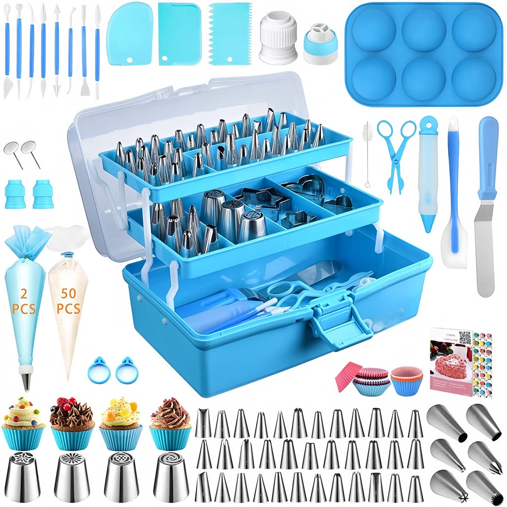Complete Cake Decorating Organizer Storage Case Stainless Steel Zpaxo Default Title