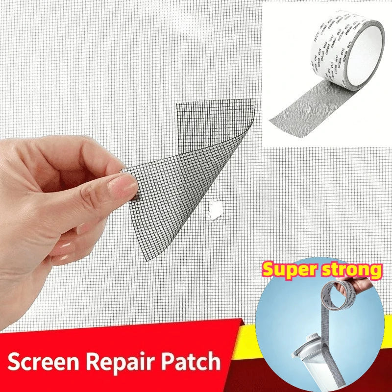 Window Screen Fly Screen Mosquito Repair Tape EasytoApply Waterproof Keep Mosquitoes Out with Our Anti-Insect Self-Adhesive Mesh Zpaxo
