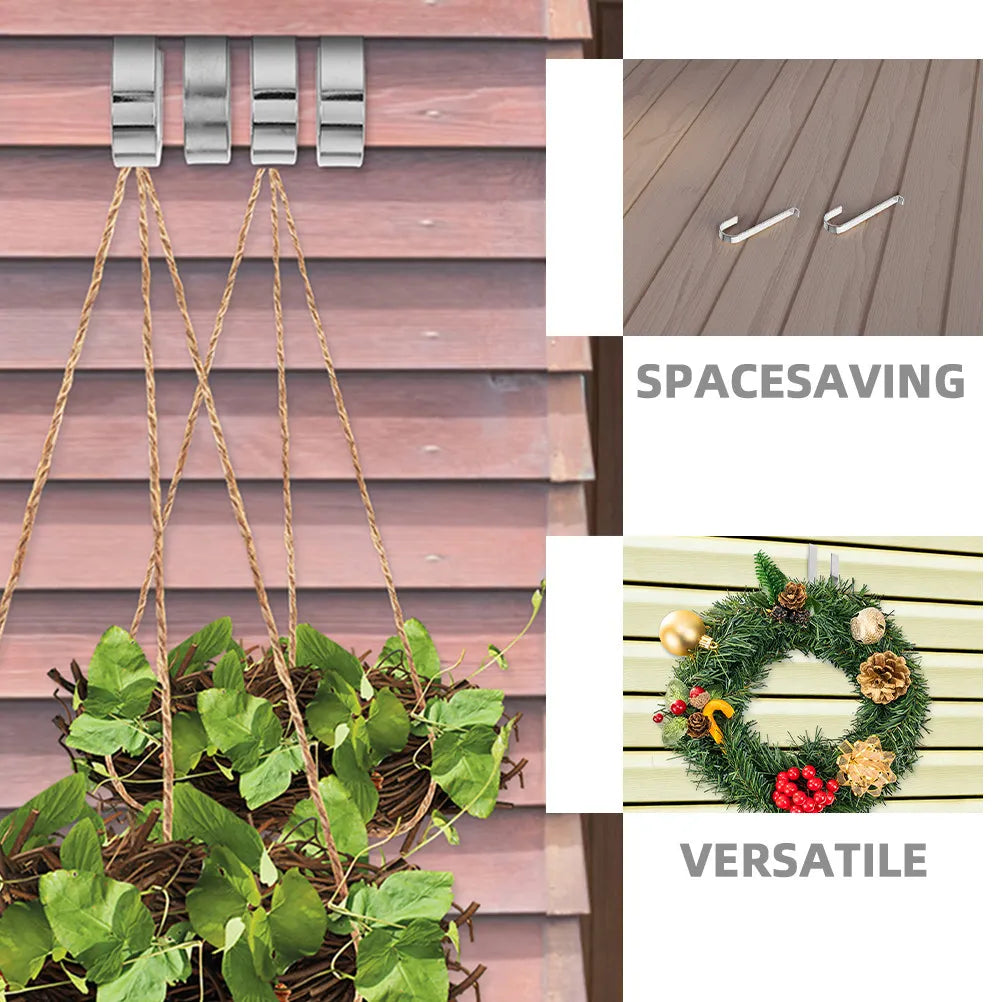 Outdoor Vinyl Siding Hooks No Hole Installation Stainless Steel J