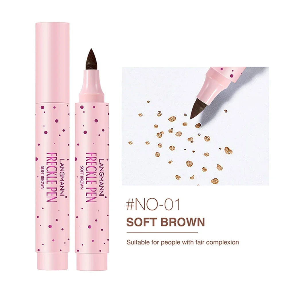 Natural Fake Freckles Pen Waterproof Face Brown Eyeliner Dot Spot Zpaxo 01 Soft Brown
