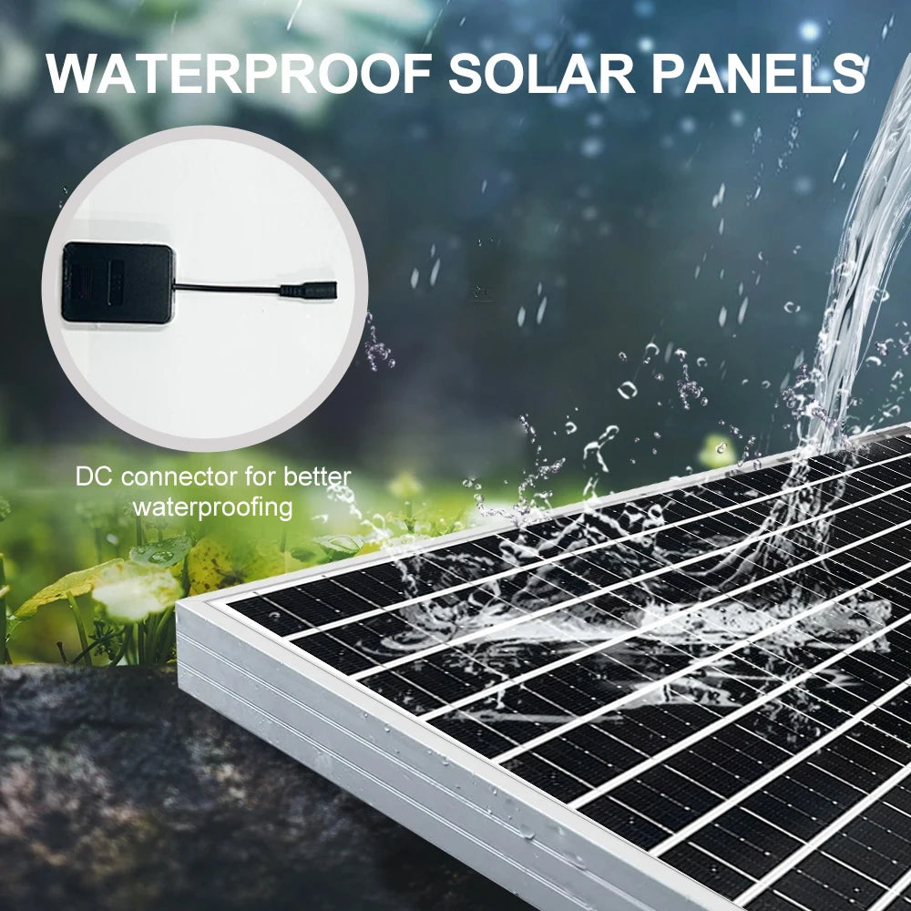50W-500W Mono Solar Panel High-Efficiency18V PV Module Generator