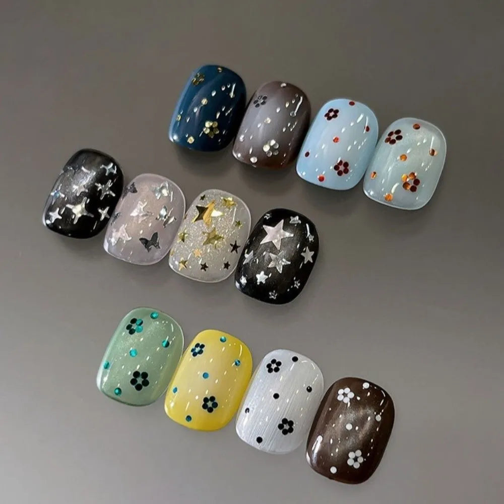 12 Grids Box Nail Art Sequins Mixed Shape Dot Flakes Glitter Mini Zpaxo