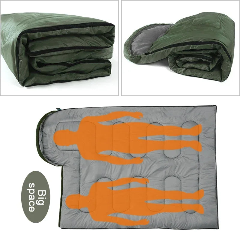 Camping Sleeping Bag Ultralight Waterproof 4 Season Warm Envelope Backpacking Sleeping Bags for Outdoor Traveling Hiking Zpaxo