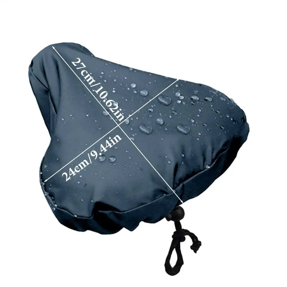 Bicycle Saddle Seat Rain Cover Oxford Cloth Dust-proof Cushion Zpaxo Navy Blue