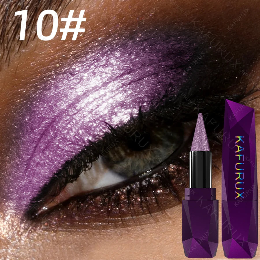 Metallic Brown Eyeshadow Pencil Glitter Silkworm Liner Pen Zpaxo 10