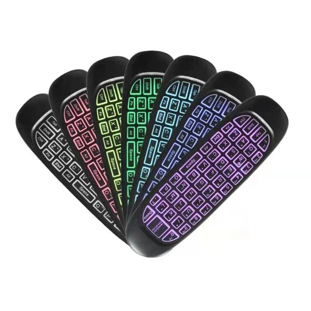 C120 Air Mouse RF Remote Control Colorful Light Wireless Keyboard Zpaxo