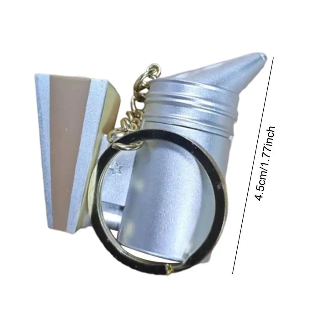 Beekeeping Smoke Keychain Silver Durable Bee Hive Tool LED Light Beekeeping Accessories for Starter Supplies Zpaxo