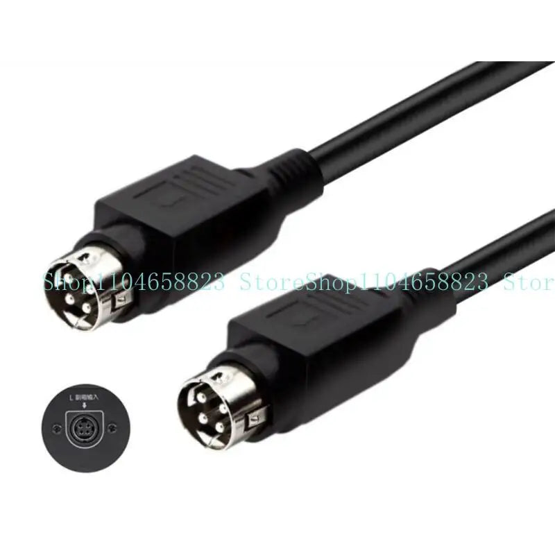 Durability 4Pin DIN Connectors Cable For R1700BT R1600TIII Speakers 4Pin DIN Male Cord Reliable Sound Performances Zpaxo