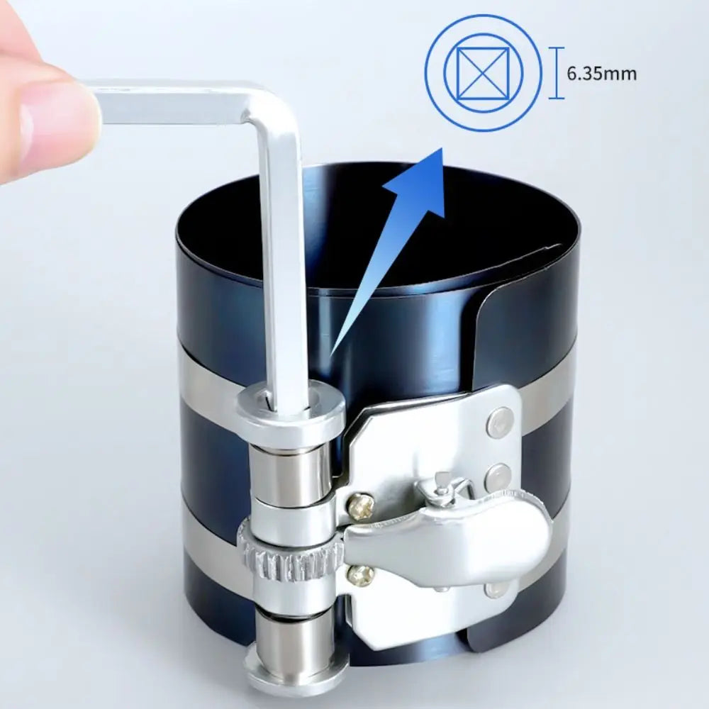Ratchet Type Piston Ring Compressor Removal 53-175mm Piston Installation Tool steel Adjustable Clamp Band Installer Car Engine Zpaxo