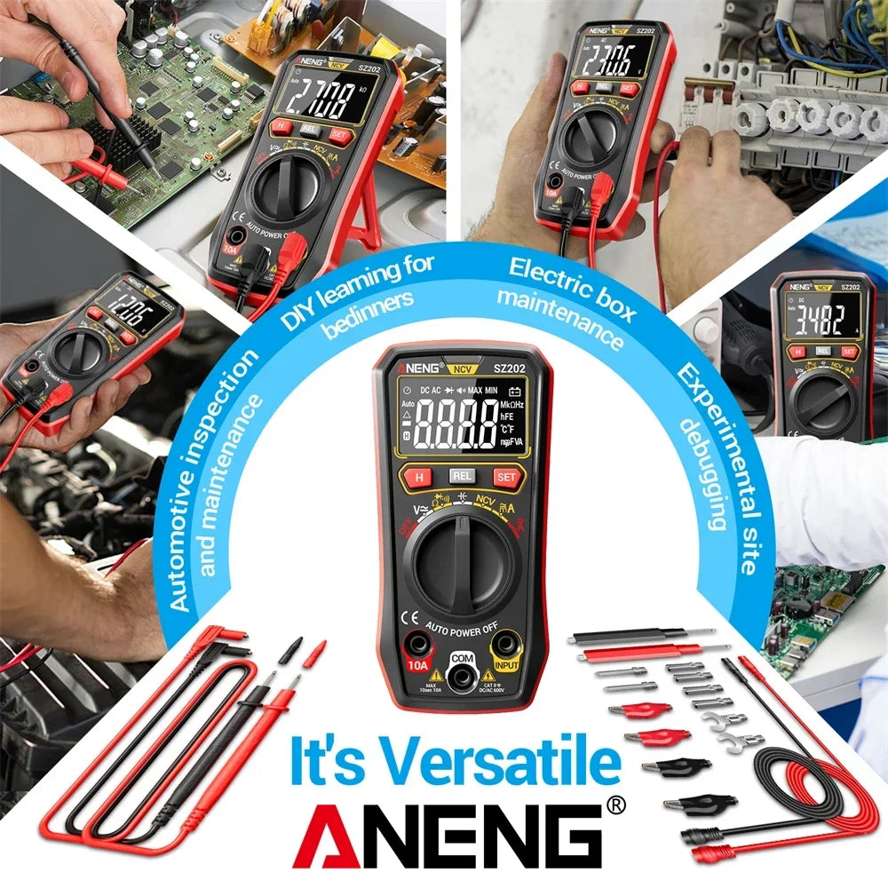 ANENG SZ202 Digital Multimeters Voltage Tester 10A Current Meter