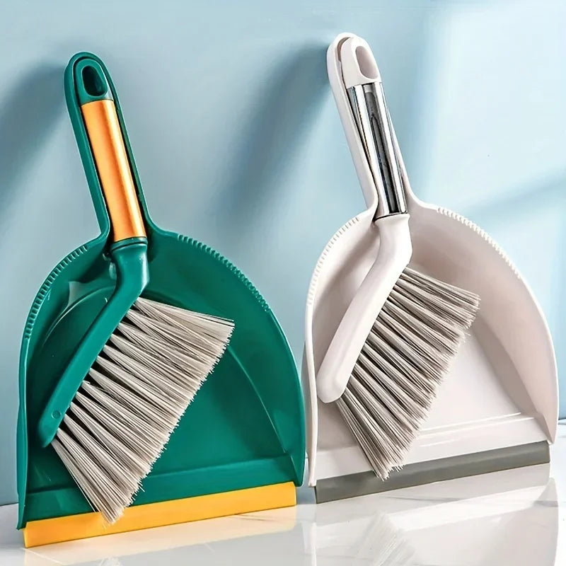 Mini Desktop Broom & Dustpan Set – Compact Hand Brush Cleaner Mini Broom Dustpan Set Zpaxo
