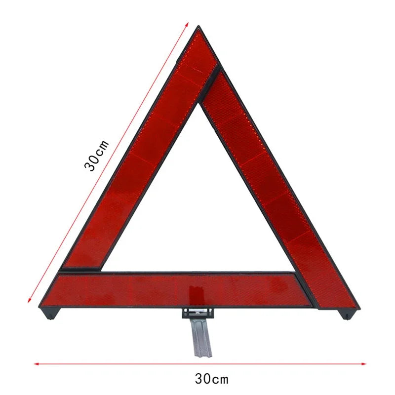 Red Reflective Emergency Warning Triangle | Roadside Safety Emergency Warning Triangle Zpaxo