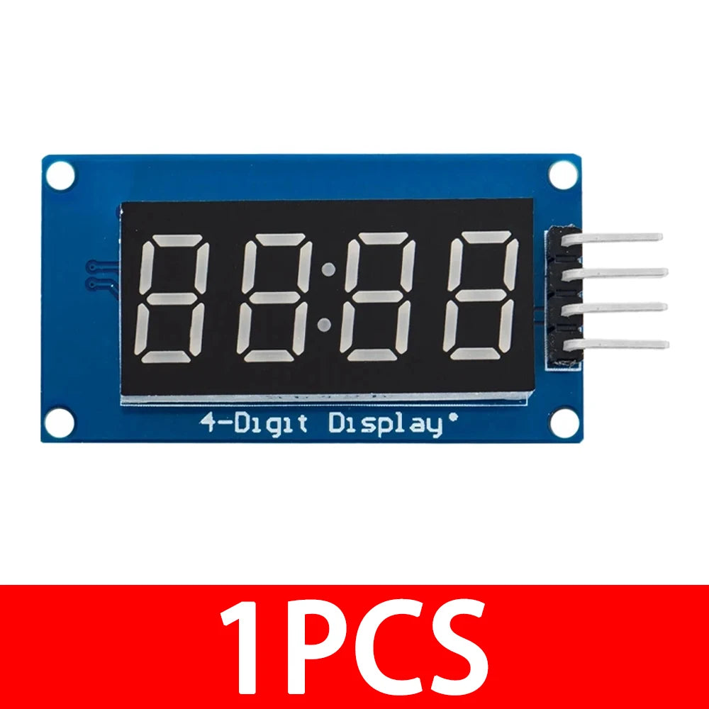 tm1637 4 Bits Digital LED Display Module Arduino 7 Segment Clock RED Zpaxo 1PCS