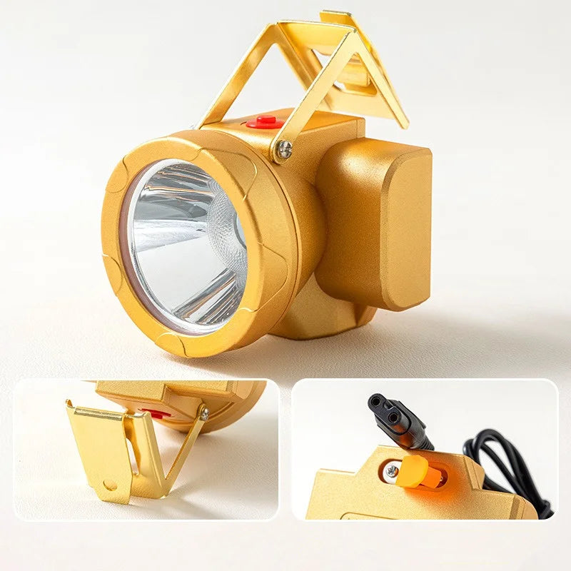 SHINEKNOT 100W LED Mining & Diving Headlamp – Waterproof, 1500m LED Mining Headlamp Zpaxo