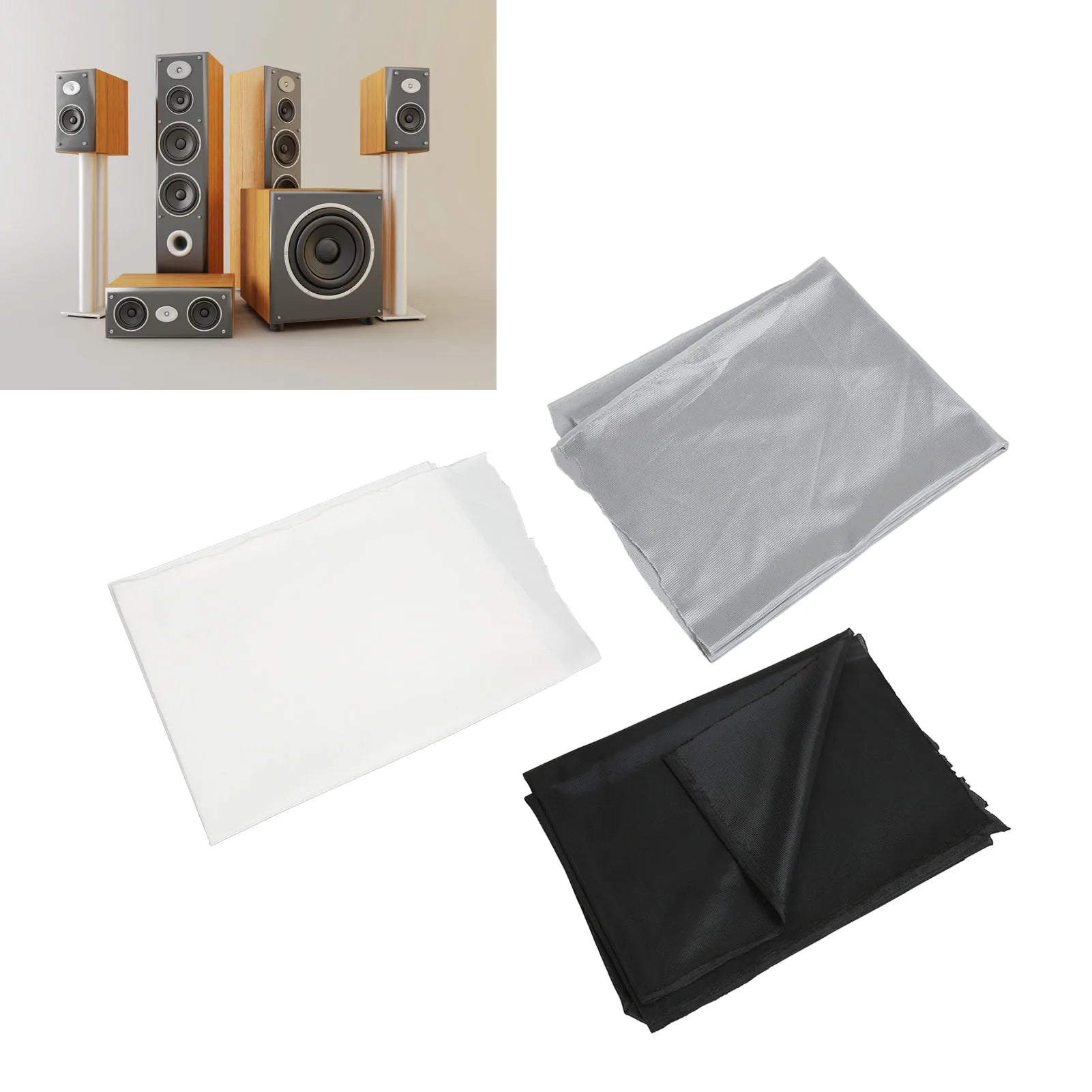 Speaker Protective Fabric Grill Cloth Polyester Breathable Waterproof
