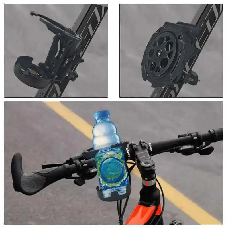 Foldable Rotating Motorcycle Handlebar Cup Holder | Metal