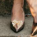 Bow Shoe Clips Bridal Wedding Shoes Charms Buckle Removable Women