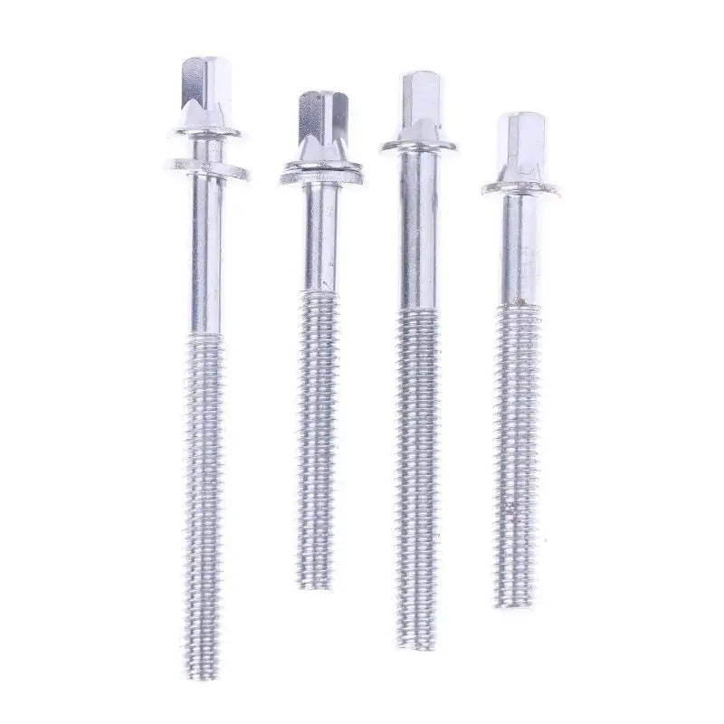 Durable 5/6mm Drum Lug Bolts, Pack of 12 Drum Tension Rods with washers Designed for Jazz Drum Repairs Zpaxo