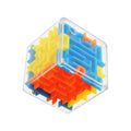 Mini 3D Maze Magic Cube Six-sided Transparent Puzzle Speed Rolling