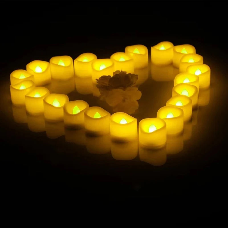 Realistic LED Electronic Candles | Romantic Wedding Candles | Valentine's Day, Christmas, and Halloween Candle Lights